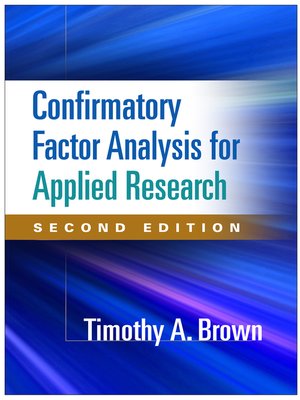 cover image of Confirmatory Factor Analysis for Applied Research